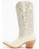 Image #3 - Shyanne Women's Darelle Western Boots - Snip Toe, Cream, hi-res