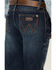 Image #4 - Wrangler Little Boys' Medium Wash Dellwood Relaxed Bootcut Stretch Jeans, Medium Wash, hi-res