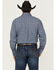 Image #4 - George Strait by Wrangler Men's Floral Print Long Sleeve Button-Down Stretch Western Shirt, Blue, hi-res