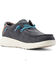Image #1 - Ariat Men's Hilo 2.0 Stretch Western Casual Shoes - Moc Toe, Dark Blue, hi-res