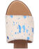 Image #6 - Dingo Women's Metallic Hairon Moo Moo Sandals, Blue, hi-res