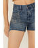 Image #2 - Rock & Roll Denim Women's Medium Wash High Rise Chain Fringe Denim Shorts, Medium Wash, hi-res