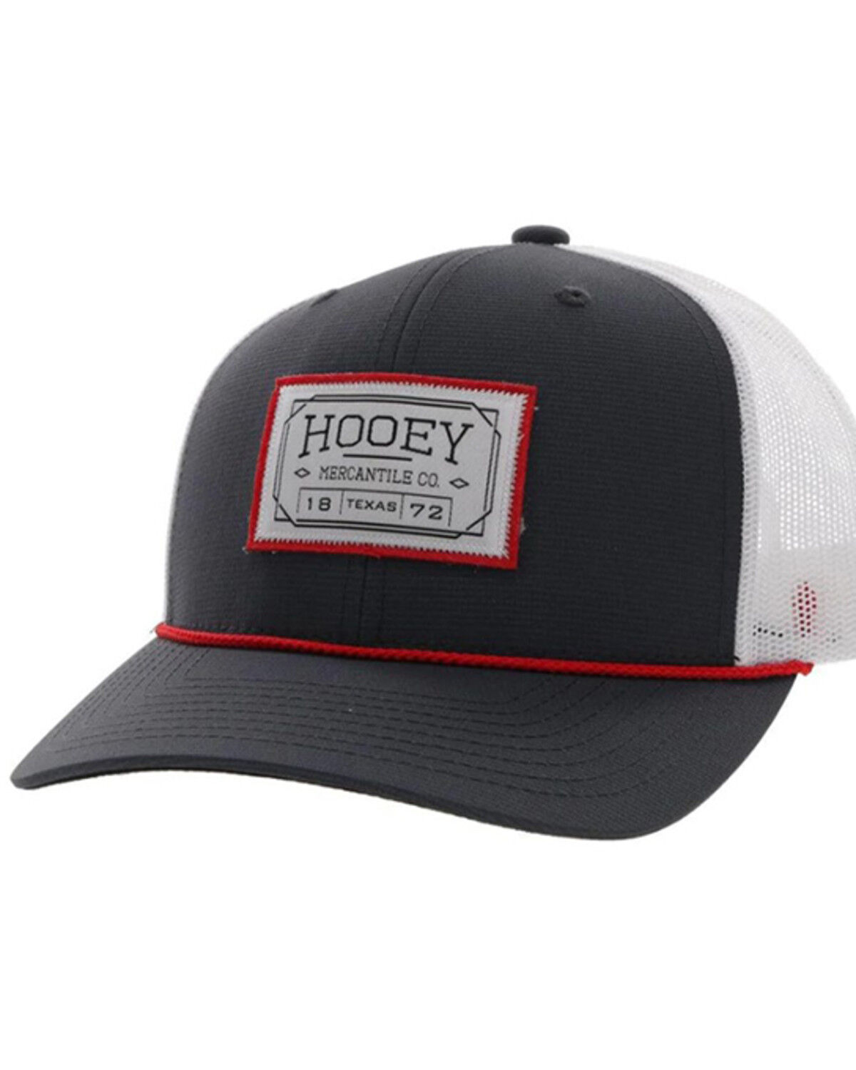 Image #1 - Hooey Men's Doc Logo Patch Trucker Cap, Navy, hi-res