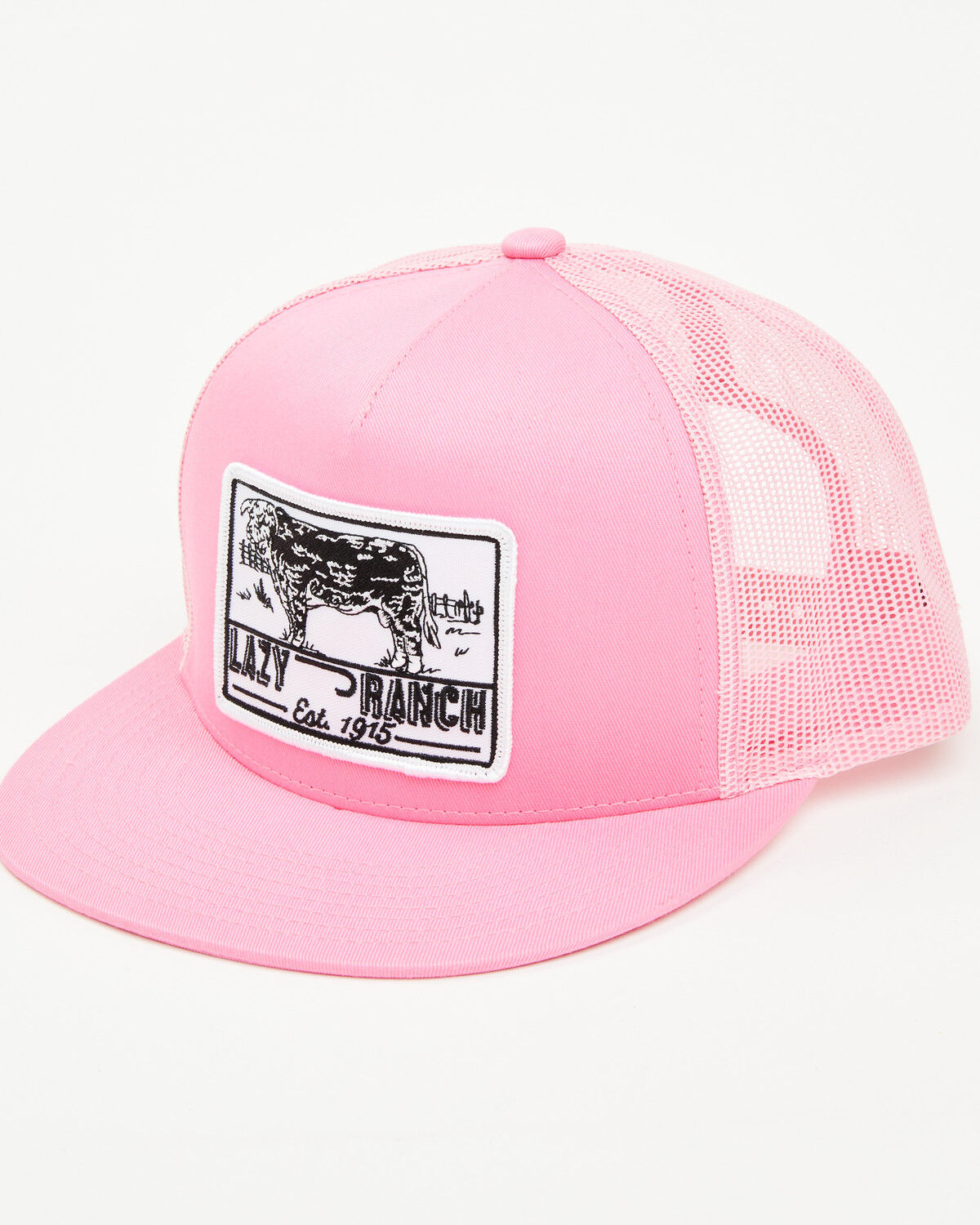 Image #1 - Lazy J Ranch Wear Women's Boot Barn Exclusive Bull Trap Ball Cap, Pink, hi-res