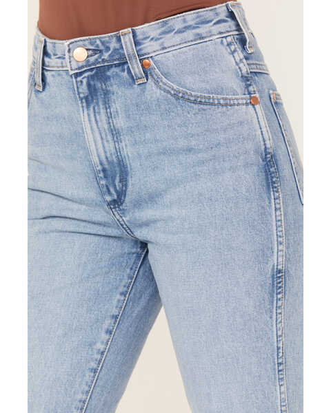Wrangler Women's Medium Wash High Rise Wrock 627 Flare Jeans, Blue, hi-res