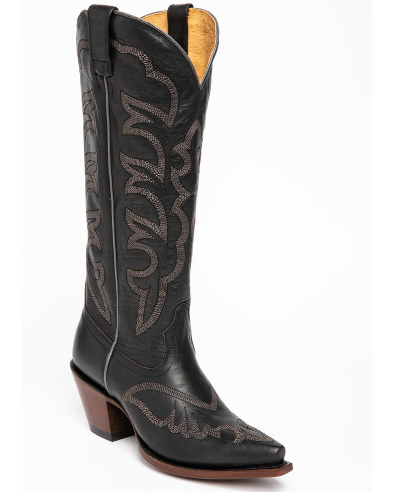 Shyanne Women's High Desert Western Boots - Snip Toe, Black, hi-res