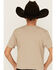 Image #4 - Cody James Boys' Steer Head Short Sleeve Graphic T-Shirt , Camel, hi-res
