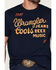 Image #3 - Wrangler X Coors Banquet Men's Logo Short Sleeve Graphic T-Shirt, Navy, hi-res