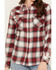 Image #3 - Wrangler Retro Women's Long Sleeve Snap Western Flannel Shirt, Burgundy, hi-res