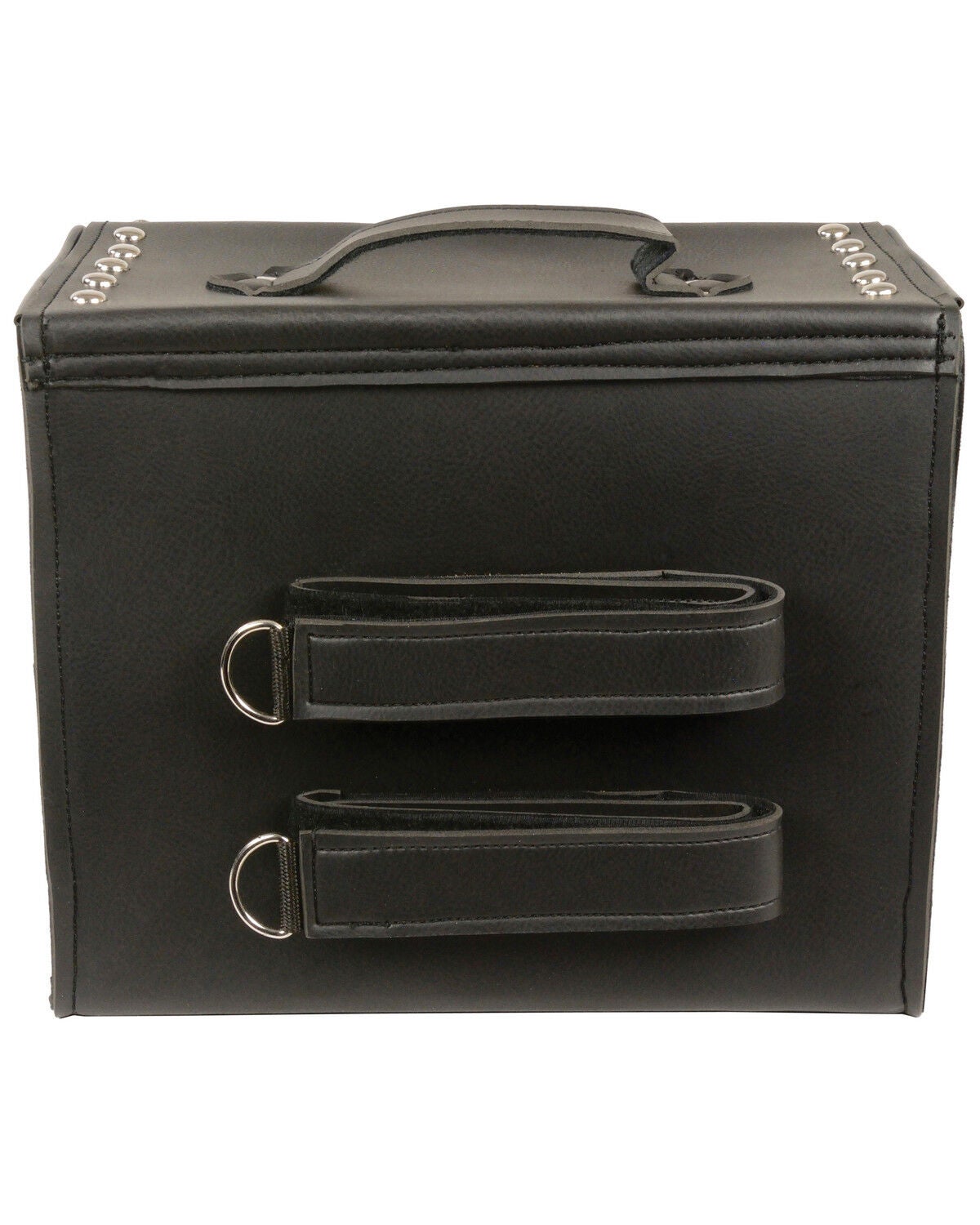 Image #3 - Milwaukee Leather Medium Studded PVC Sissy Bar Carry Bag, Black, hi-res