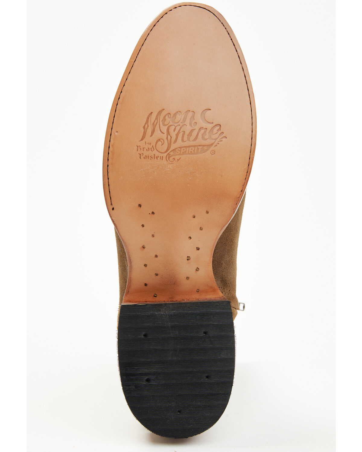 Image #7 - Moonshine Spirit Men's 8" Pancho Roughout Zipper Western Boots - Round Toe, Brown, hi-res