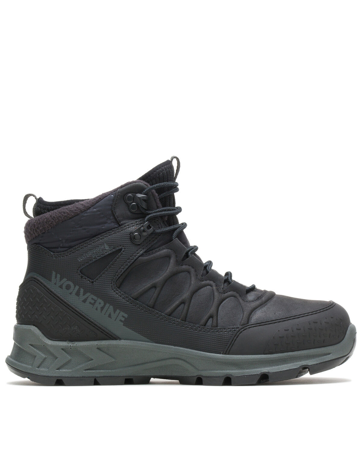 Image #2 - Wolverine Men's Polar Range Work Shoes - Soft Toe, Black, hi-res
