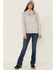 Image #4 - Carhartt Women's Clarksburg Sleeve Logo Hooded Sweatshirt, Heather Grey, hi-res