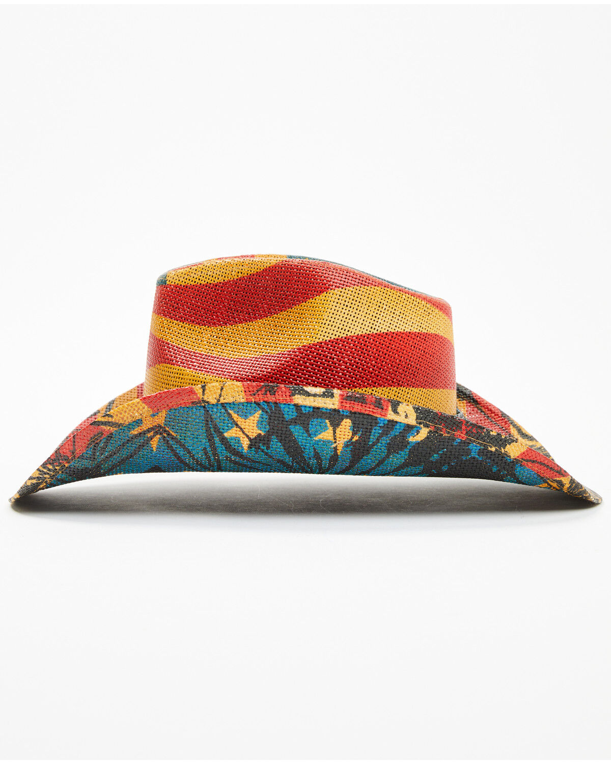 Image #4 - Cody James Men's 13 Stripes Straw Cowboy Hat, Red/white/blue, hi-res