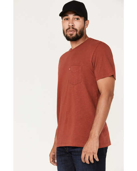 Image #2 - Levi's Men's Classic One-Pocket T-Shirt, Red, hi-res
