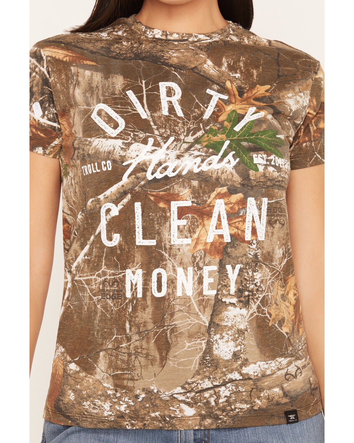 Image #3 - Troll Co Women's DHCM Juno Realtree&reg; Short Sleeve Graphic T-Shirt, Camouflage, hi-res
