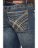 Image #4 - Stetson Men's 1014Rocker Fit Bootcut Jeans, Blue, hi-res