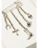 Image #2 - Shyanne Women's Multi Charm Boot Cross Hat Pin, Silver, hi-res
