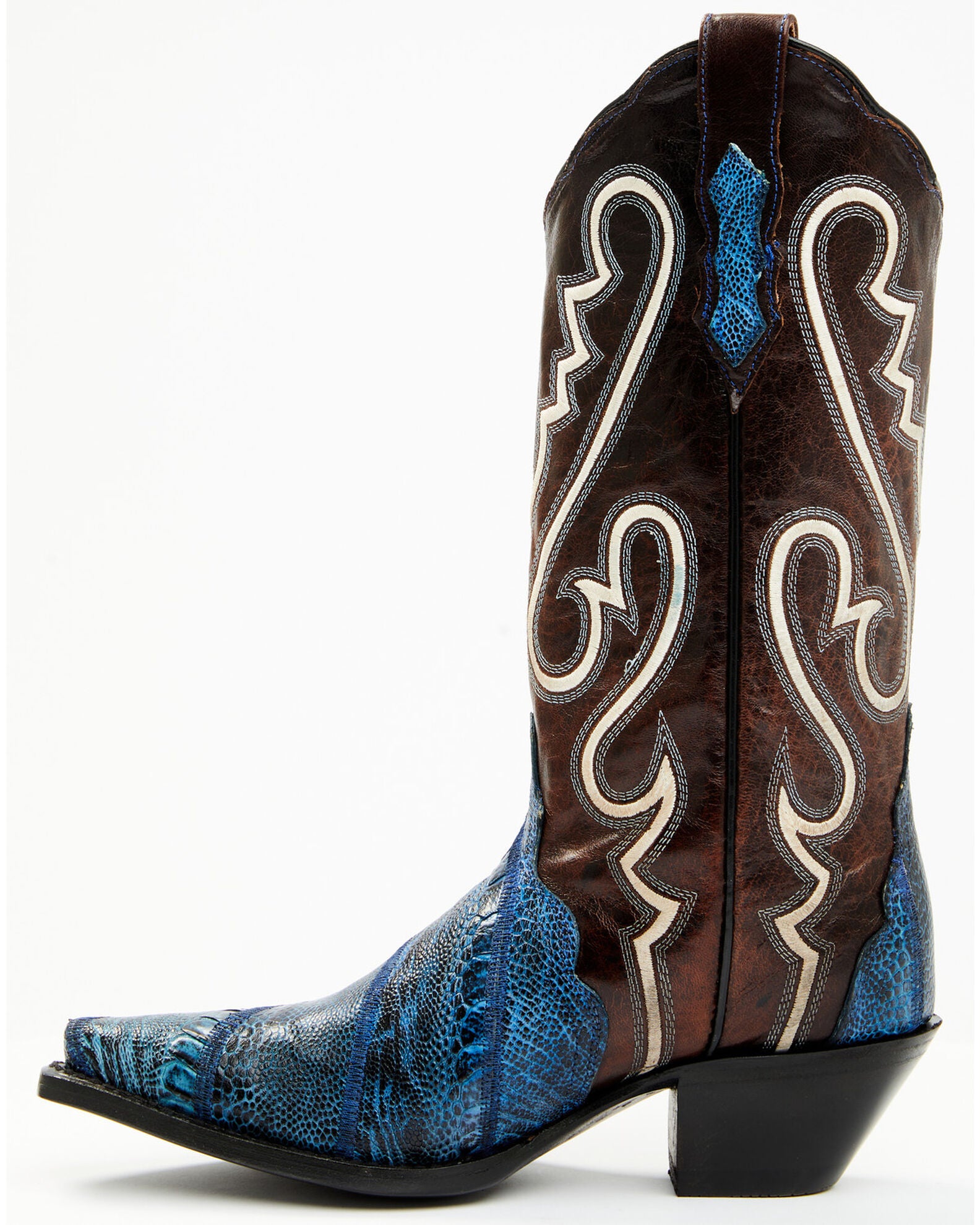Product Name: Dan Post Women's Exotic Ostrich Leg Western Boots - Snip Toe