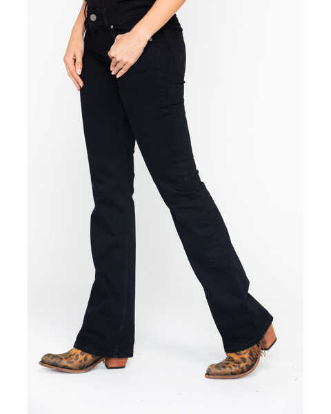 Wrangler Women's Black Mid Rise Bootcut Jeans | Sheplers