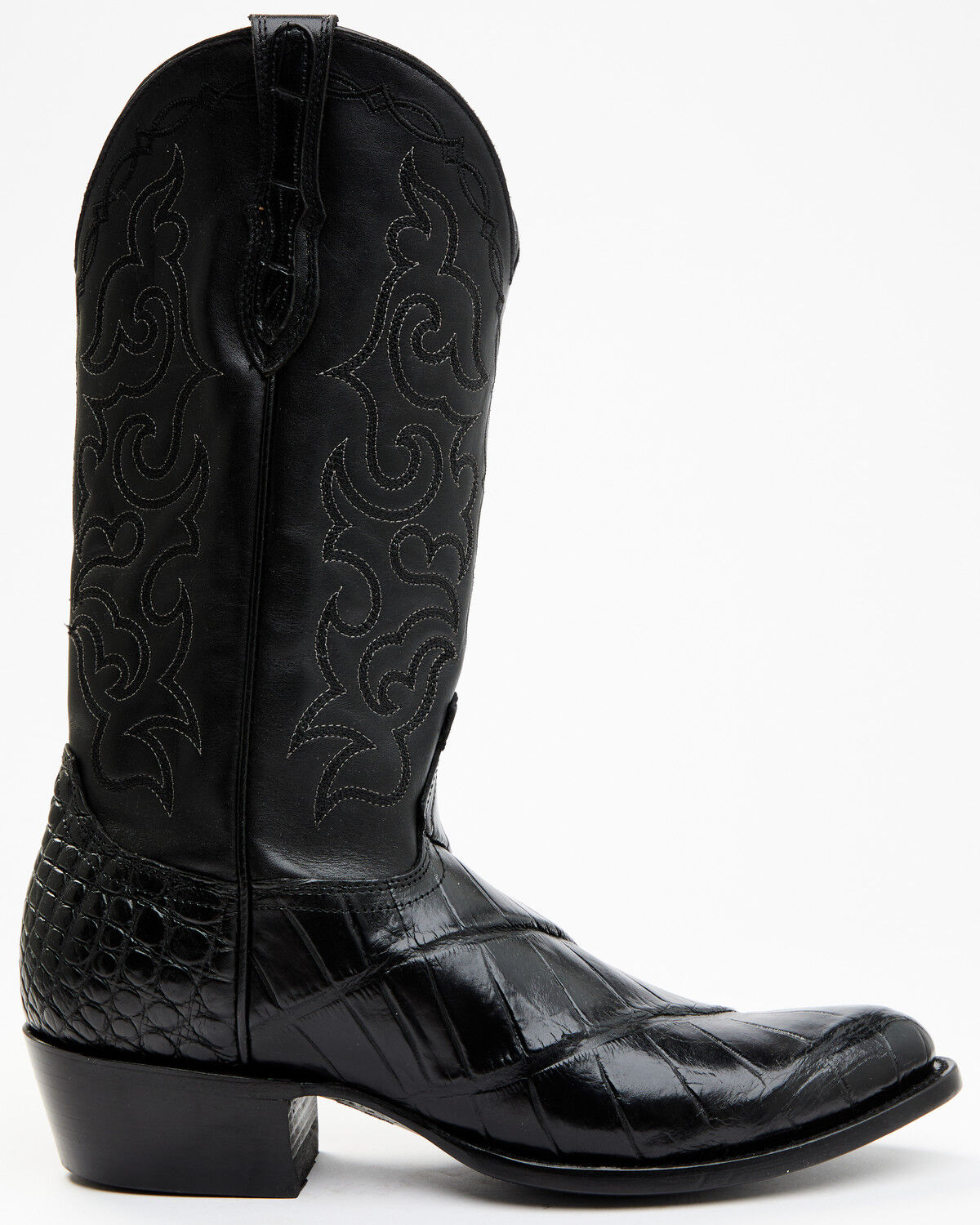Image #2 - Cody James Men's Exotic American Alligator Western Boots - Round Toe, Black, hi-res