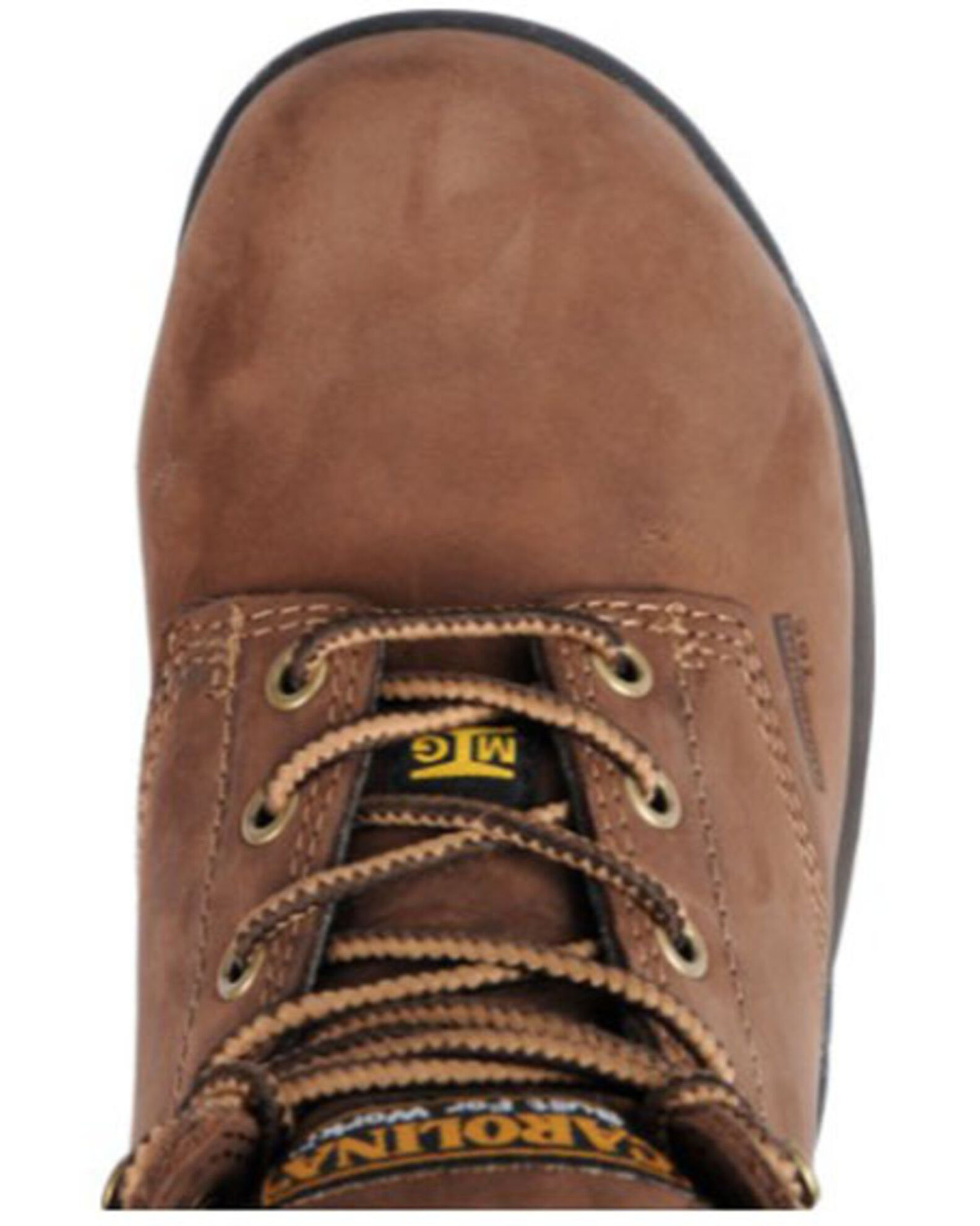 Image #5 - Carolina Women's 5" Lace-Up Raleigh Met Guard Work Boots - Aluminum Toe, Brown, hi-res