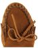 Women's Minnetonka Suede Kilty Moccasins, Brown, hi-res