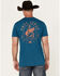 Image #1 - Cody James Men's Barbed Cowboy Short Sleeve Graphic T-Shirt, Teal, hi-res