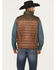 Image #4 - Cripple Creek Men's Faux Leather Puffer Vest, Brown, hi-res