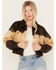 Image #1 - Cleo + Wolf Women's Ombre Cropped Leather Jacket, Sage, hi-res