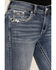 Image #4 - Grace In LA Women's Medium Wash Geo Print Embroidered Mid Rise Bootcut Stretch Denim Jeans, Medium Wash, hi-res