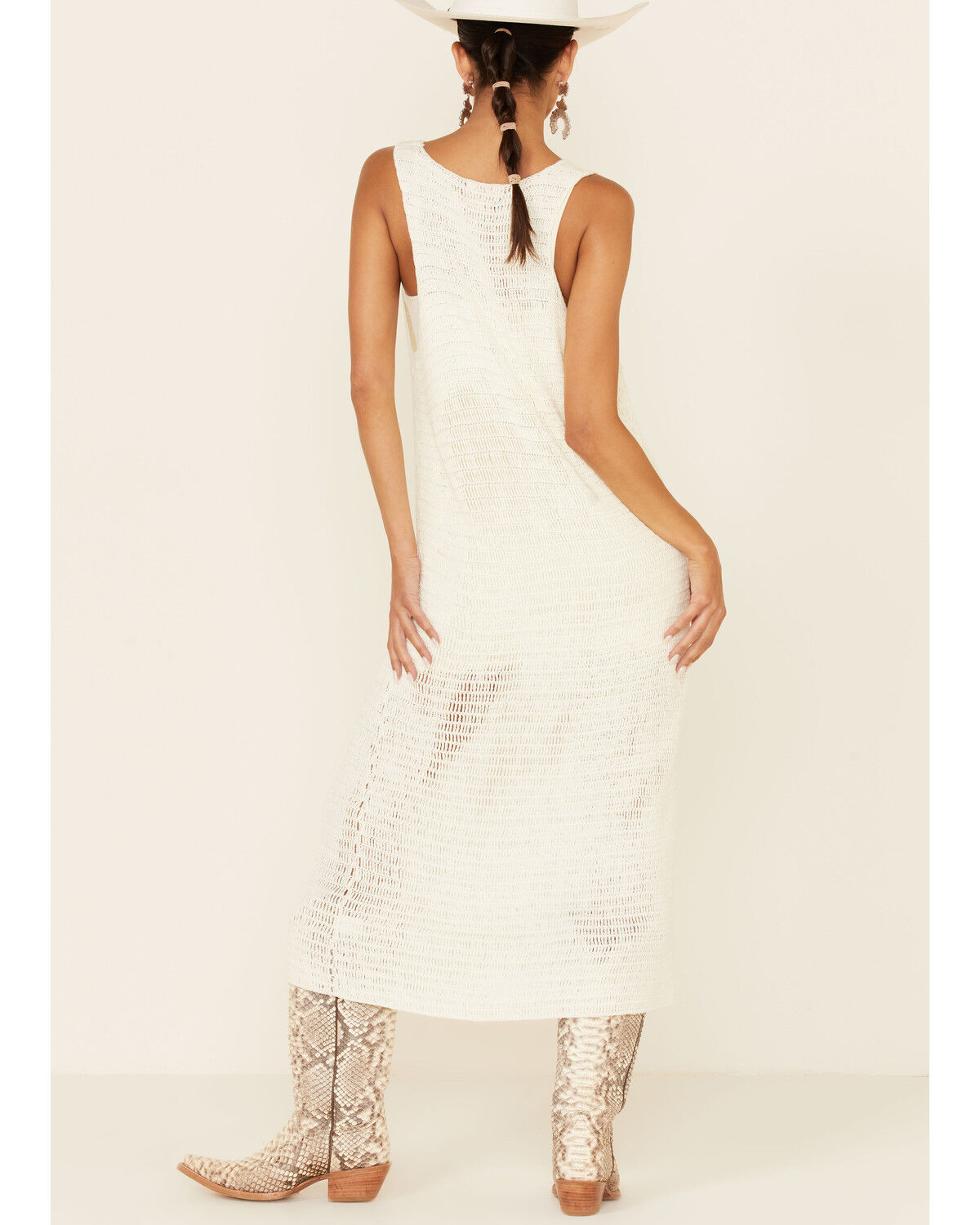 Image #4 - Show Me Your Mumu Women's Summerly Midi Crochet Dress, White, hi-res