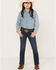 Image #1 - Shyanne Little Girls' Harrah Dark Wash Bootcut Jeans, Dark Wash, hi-res