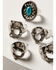 Image #2 - Idyllwind Women's Antique Boss Spell Out Ring Set - 5-Piece, Silver, hi-res