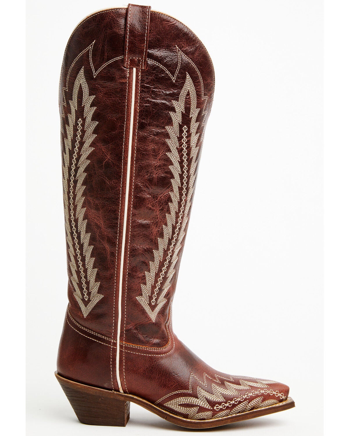Image #2 - Laredo Women's Roxelle Tall Western Boots - Snip Toe, Red, hi-res