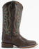 Ferrini Women's Teju Lizard Western Boots - Broad Square Toe, Chocolate, hi-res