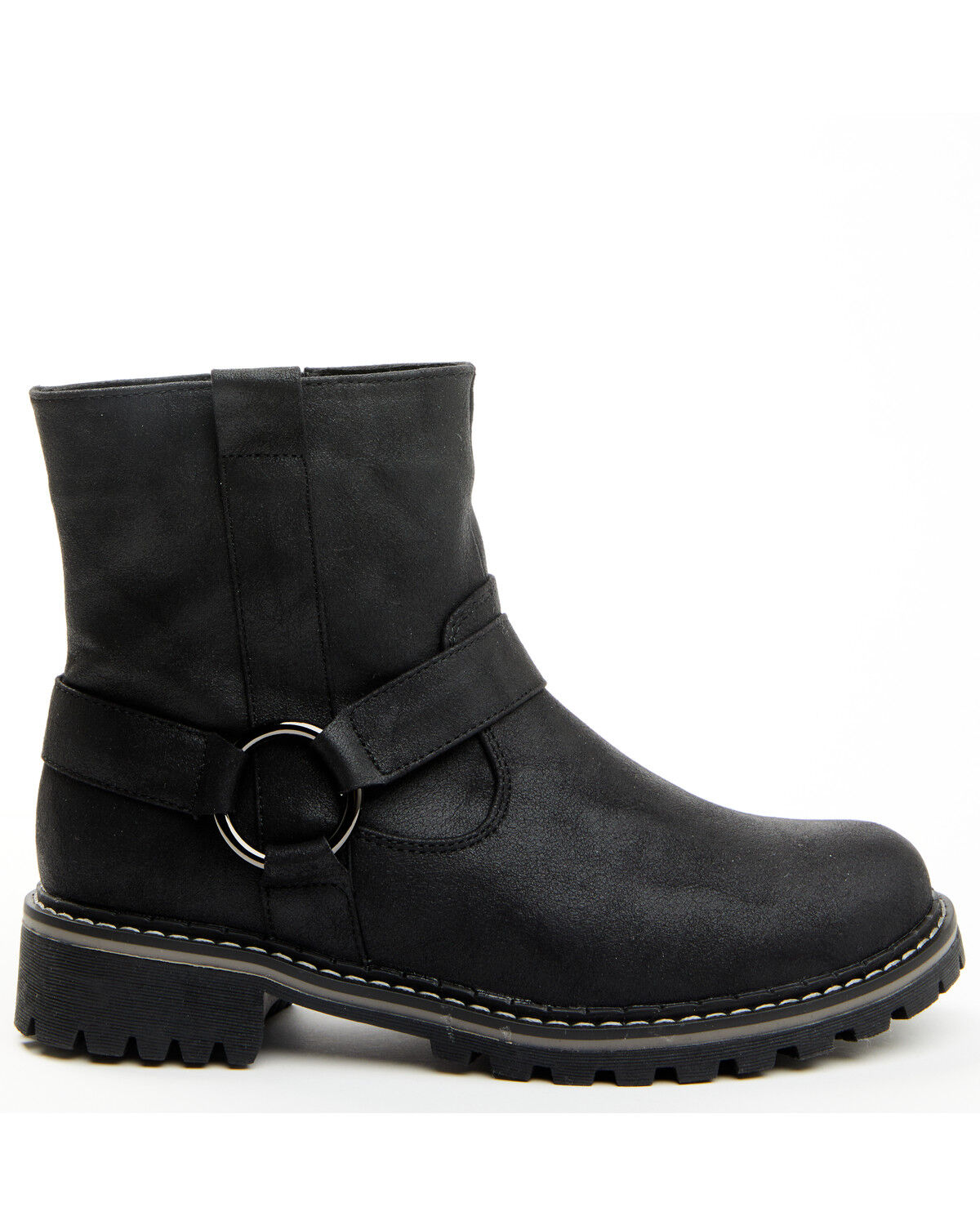 Image #2 - Corkys Women's Fall In Love Harness Booties - Round Toe, Black, hi-res