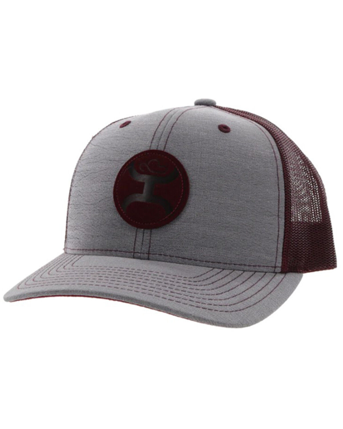 Image #1 - Hooey Men's Cayman Logo FlexFit Trucker Cap, Grey, hi-res