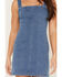 Image #3 - 26 International Women's Medium Wash Denim Sleeveless Tube Mini Dress, Medium Wash, hi-res
