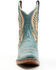 Image #4 - Circle G Women's Distressed Inlay Western Booties - Snip Toe, Blue, hi-res