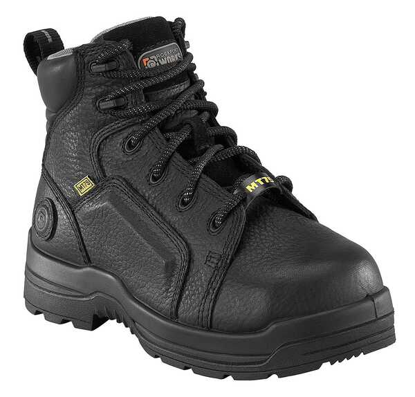 Image #1 - Rockport Women's More Energy Lace-Up Met Guard Work Boots - Composite Toe, Black, hi-res