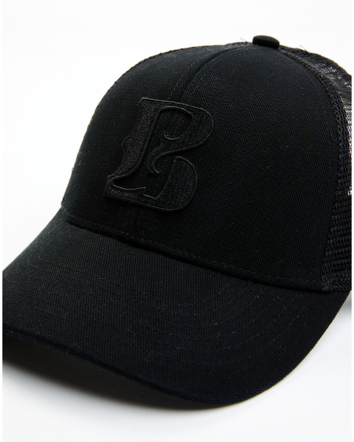 Image #2 - Boot Barn Embroidered Logo Ball Cap, Black, hi-res