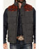 Image #3 - RANK 45® Men's Night Hike Southwestern Print Wool Puffer Vest, Grey, hi-res