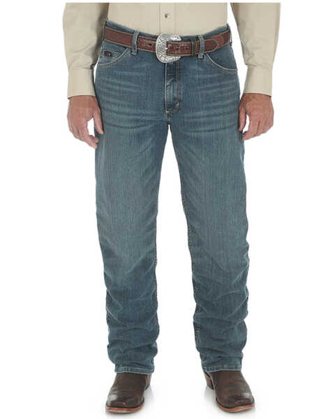 Image #1 - Wrangler 20X Men's Advanced Comfort Relaxed Fit Bootcut Competition Stretch Denim Jeans , Indigo, hi-res