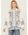 Image #1 - Johnny Was Women's Embroidered Long Sleeve Button-Down Shirt, White, hi-res