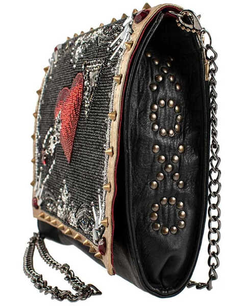Mary Frances Straight to My Heart Beaded & Embroidered Crossbody Bag, Black, hi-res