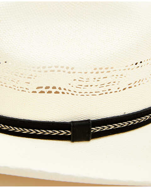 Image #2 - Peter Grimm Straw Cowboy Hat, White, hi-res