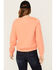 Image #4 - Dickies Women's Heavyweight Woodman Logo Pullover , Coral, hi-res