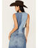 Image #4 - Driftwood Women's Medium Wash Color Block Denim Vest , Medium Wash, hi-res