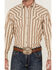Blue Ranchwear Men's Yarn-Dye Stripe Long Sleeve Snap Western Shirt, Wheat, hi-res